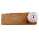2 Pieces Cream Pink Crackle Ceramic Wooden Door Stopper